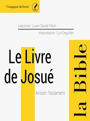cover image of Le livre de Josué